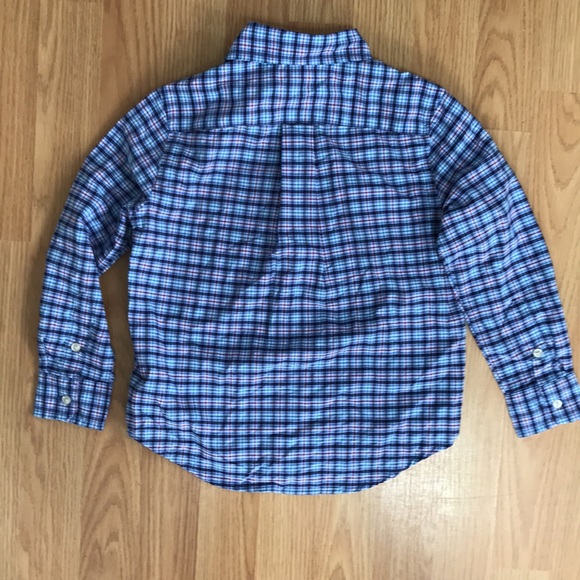 NWT 4T Ralph Lauren performance fabric button up boys plaid shirt. - Picture 8 of 10